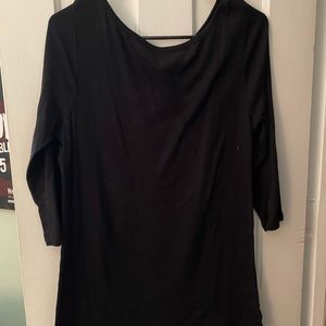 Old Navy Black Boat Neck Tee XL